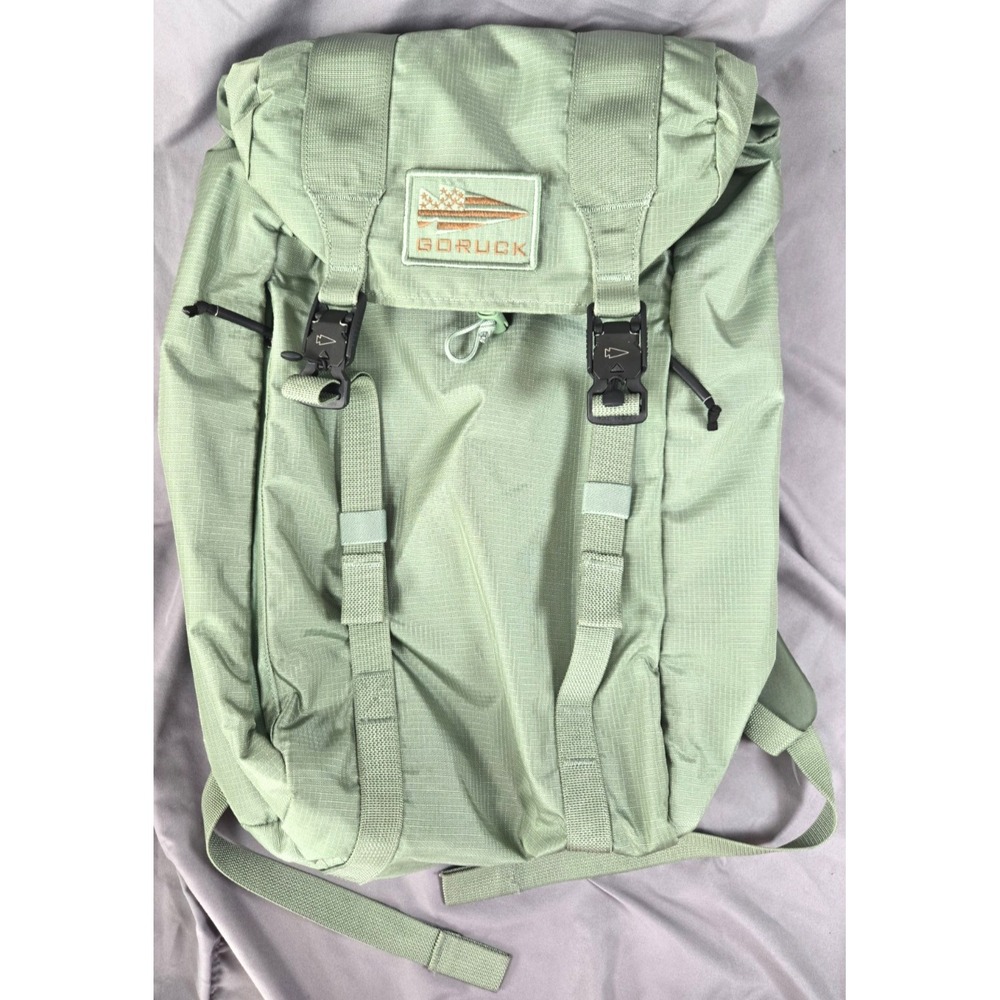 Goruck M23 21L Ribstop Robic (420D Nylon)Seaspray+Speed Tan Dual Magnetic Buckle